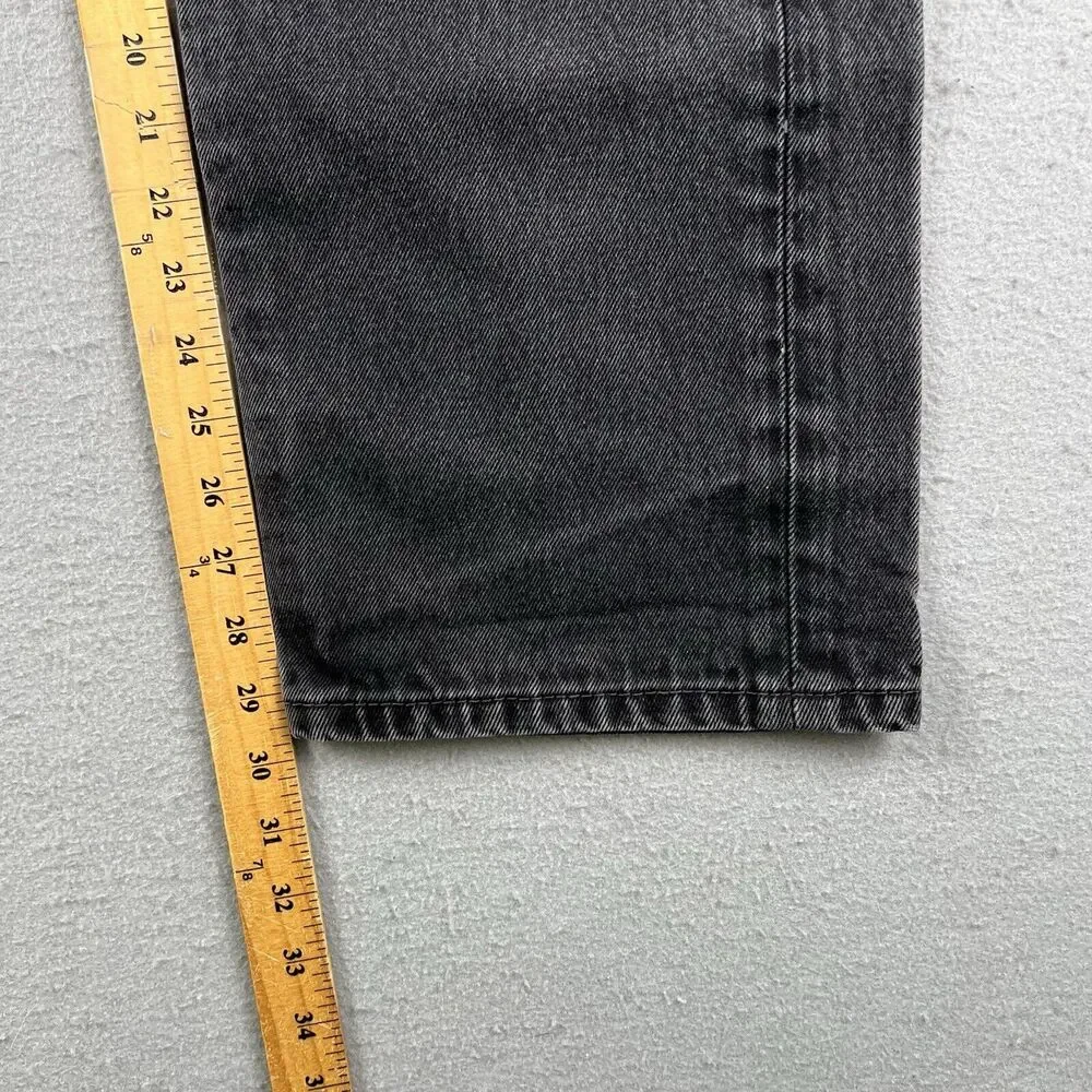 Levi’s 505 Jeans Men’s 40x32 Black Denim Regular‎ Fit Mid Rise Pants
